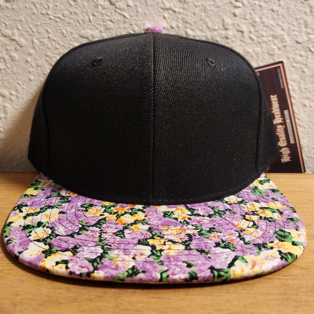 Floral Crown Snapback Hat Blank